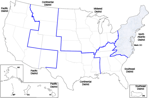 North Atlantic District Map