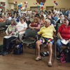 Audience responding to Dr. Moseley-Brown's presentation