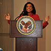 VA Center for Women Veterans Director, Ms. Elisa Basnight, Esq. provided the keynote address